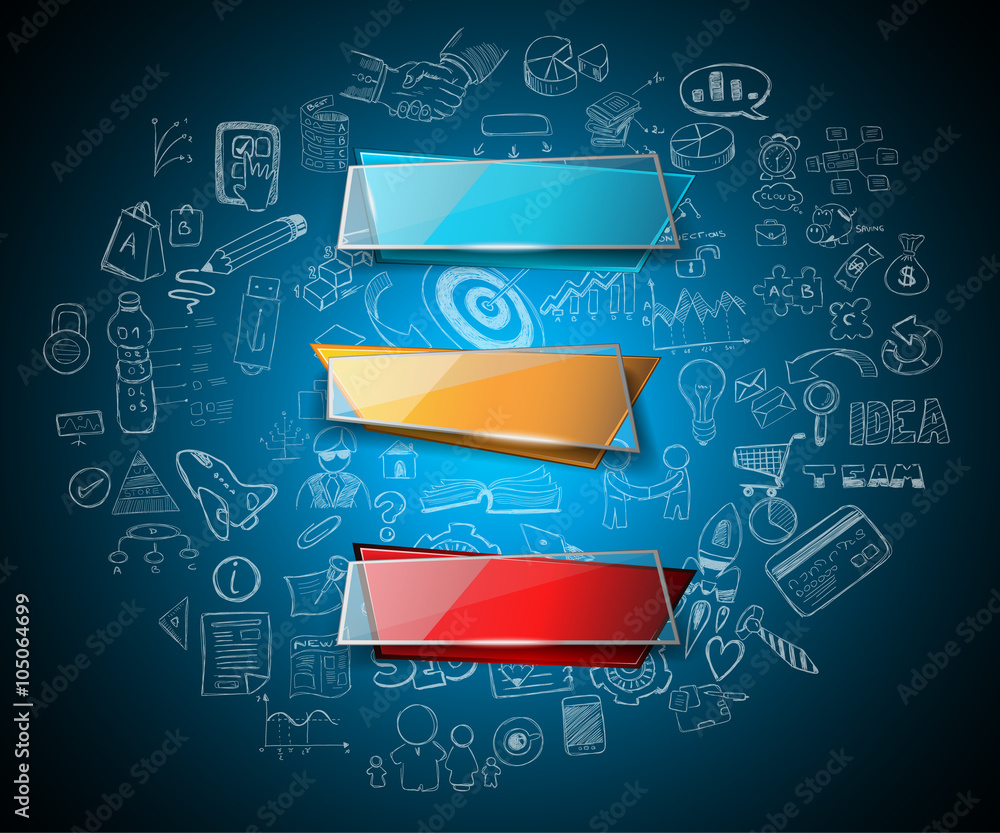 Poster clean infographic layout template for data and information analysis