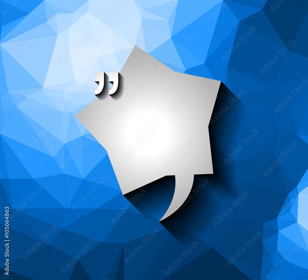 Poster quotation mark frames set with flat style and space for text.