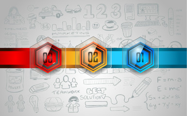 Clean Infographic Layout Template for data and information analysis