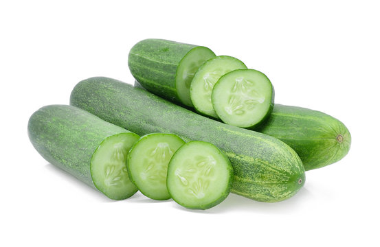 cucumber isolated on white