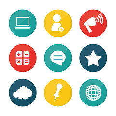 Fototapeta premium Social media design 