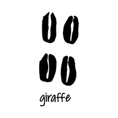 world wildlife day giraffe foot step