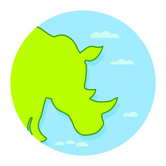 World wildlife day rhino