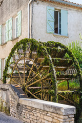 Water wheels in Provence, France