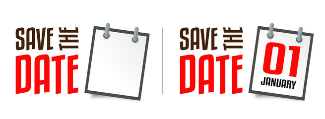 Save the date - obrazy, fototapety, plakaty