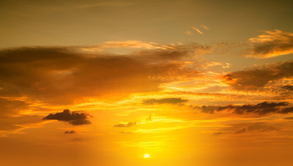 Obraz premium zachód słońca niebo