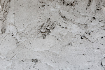 plaster concrete on wall of house construction