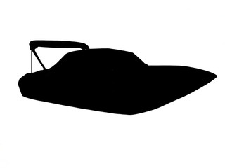 Motor Boat Silhouette - starboard