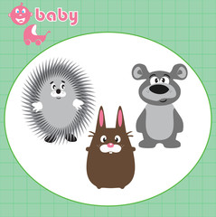 ежик, медвежонок и заяц