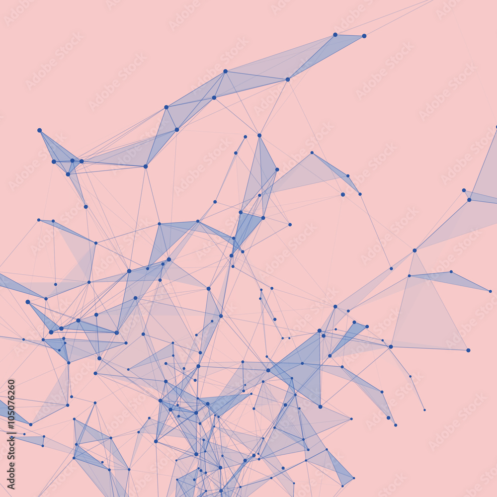 Poster abstract background with dotted grid