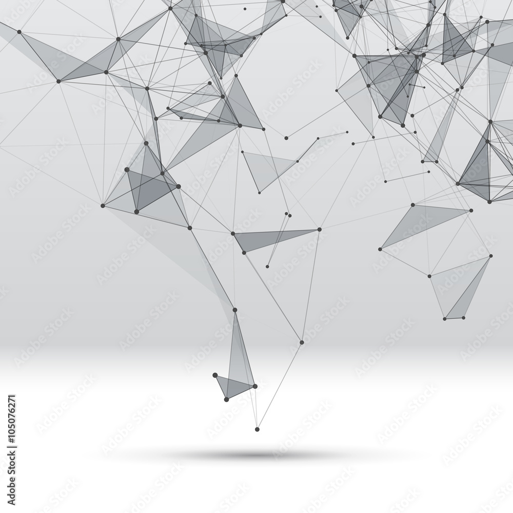 Poster abstract background with dotted grid