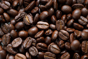 Naklejka premium roasted coffee beans