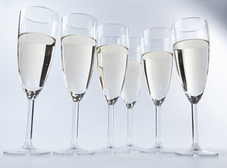 champagne glasses