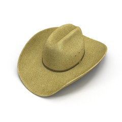 cowboy hat isolated on white background