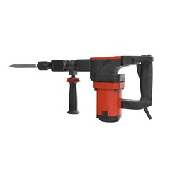 Electric Demolition Jack Hammer on White Background