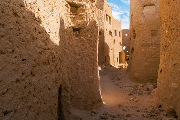 The ruins of ancient African Berber city fortress, Egypt