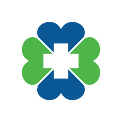 Cloverleaf Cross Health Medicine Simple Icon