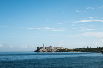Morro Castle and it's tower in Havana Cuba