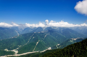 Caucasus Mountains in Krasnaya Polyana