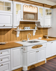 Fototapeta premium The interior of rural kitchen. Provence style