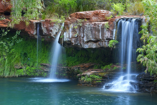 Waterfalls at Fern Pool in Karijini National Park, Australia
