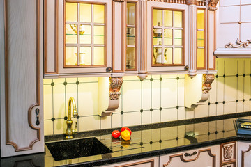 Interior of a table room in in luxury classical style