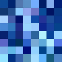 Blue color square mosaic background design