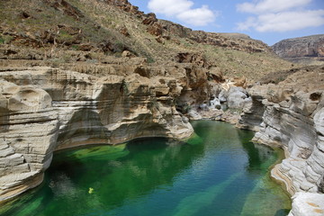 Fresh water pool on Socotra island, Yemen
