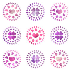 ハート　クローバー　和紙