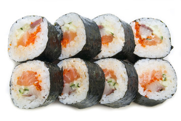 delicious seafood sushi at a Japanese restaurant