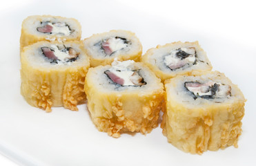 delicious seafood sushi at a Japanese restaurant