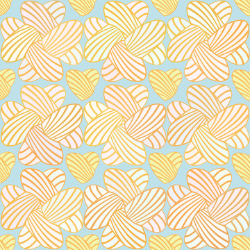 Heart stripes seamless background. Vector pattern