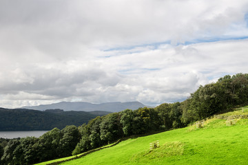 Fototapeta na wymiar Windermere Lake in English Lake District National Park, Cumbria
