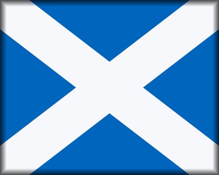 Flag Of Scotland Button