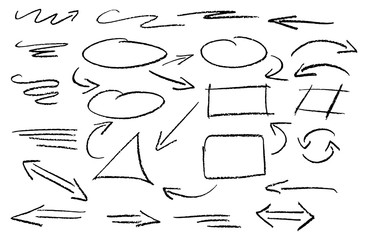 Hand gezeichnet Design Infografik Elemente 