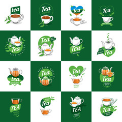 vector logo tea