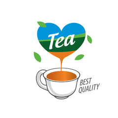 vector logo tea