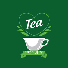 vector logo tea