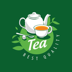 vector logo tea