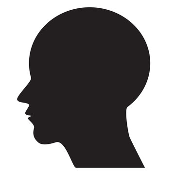 Human head - vector icon.