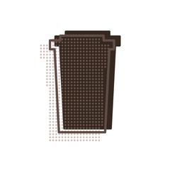 Coffee cup icon in line style