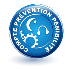 compte prévention pénibilité bouton web rond bleu