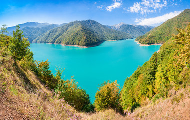 Fototapeta premium Inguri reservoir, Georgia