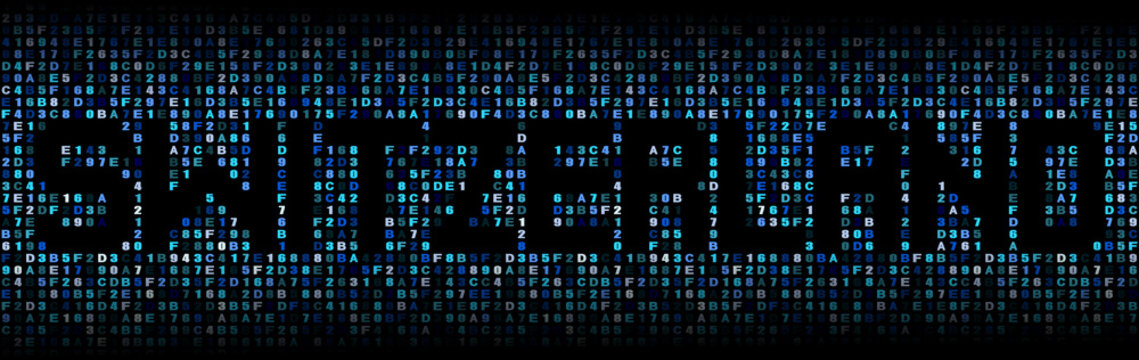 Switzerland text on hex code illustration
