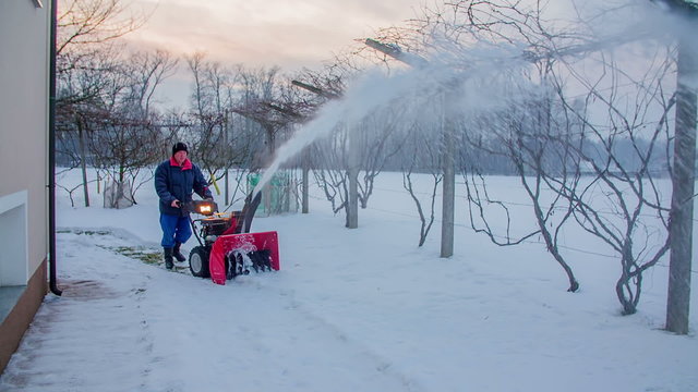 Snow is blowing everywhere