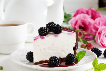 Cheesecake without baking with BlackBerry.