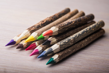 Obraz premium closeup of color pencils