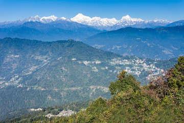 Fototapeta na wymiar Kangchenjunga view, Gangtok