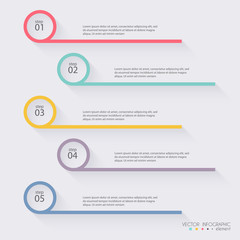 Vector colorful info graphics for your business presentations. C