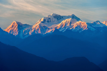Fototapeta na wymiar Kangchenjunga mountain view